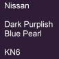 Preview: Nissan, Dark Purplish Blue Pearl, KN6.